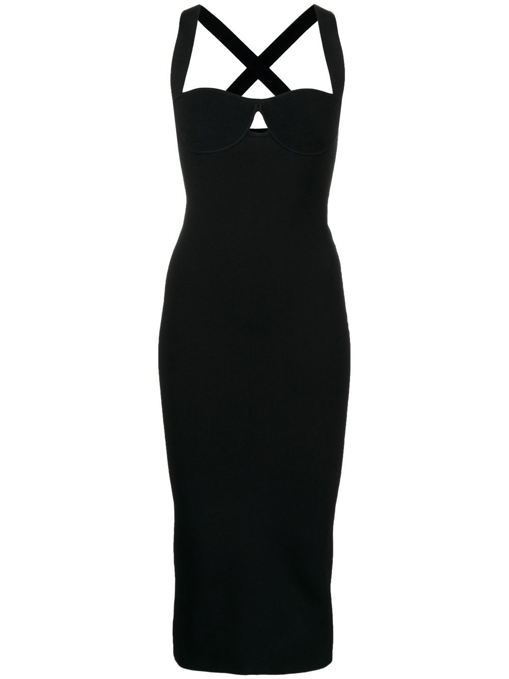 GALVAN SWEETHEART BODYCON MIDI DRESS