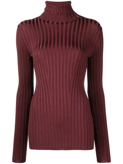 Pull nervuré à col roulé - Galvan - Modalova