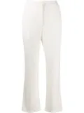 Roberto Cavalli cropped flared trousers - White