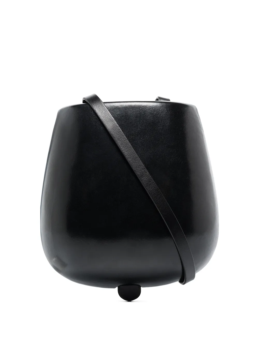 

Lemaire Tacco moulded leather crossbody bag - Black