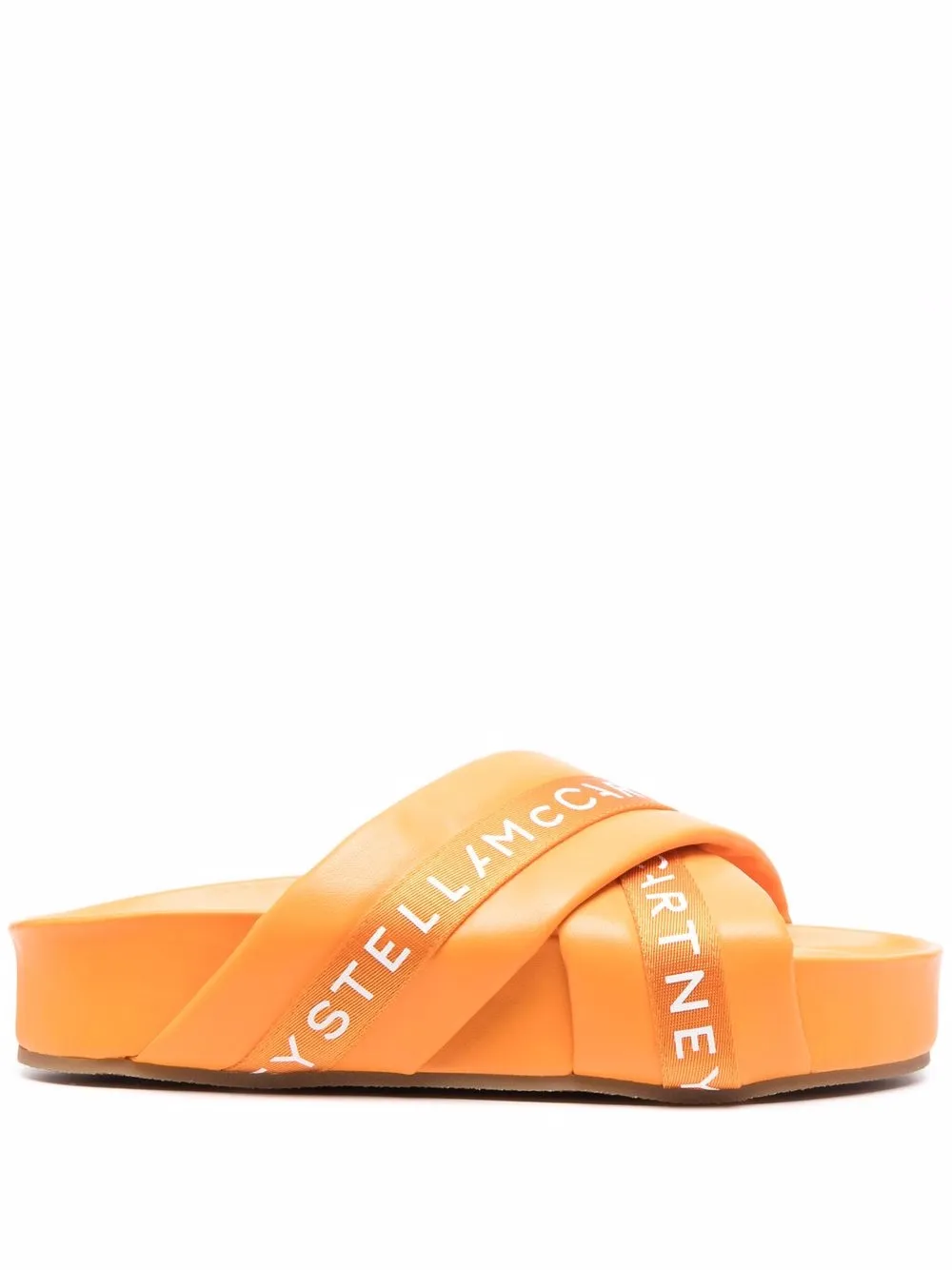

Stella McCartney sandalias con plataforma plana - Naranja