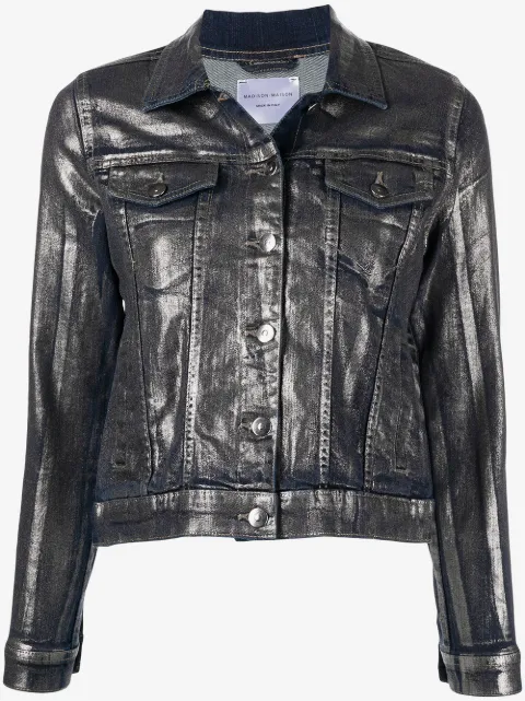 Madison.Maison metallic denim jacket