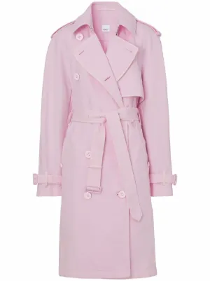 Burberry trench coat womens hot sale pink