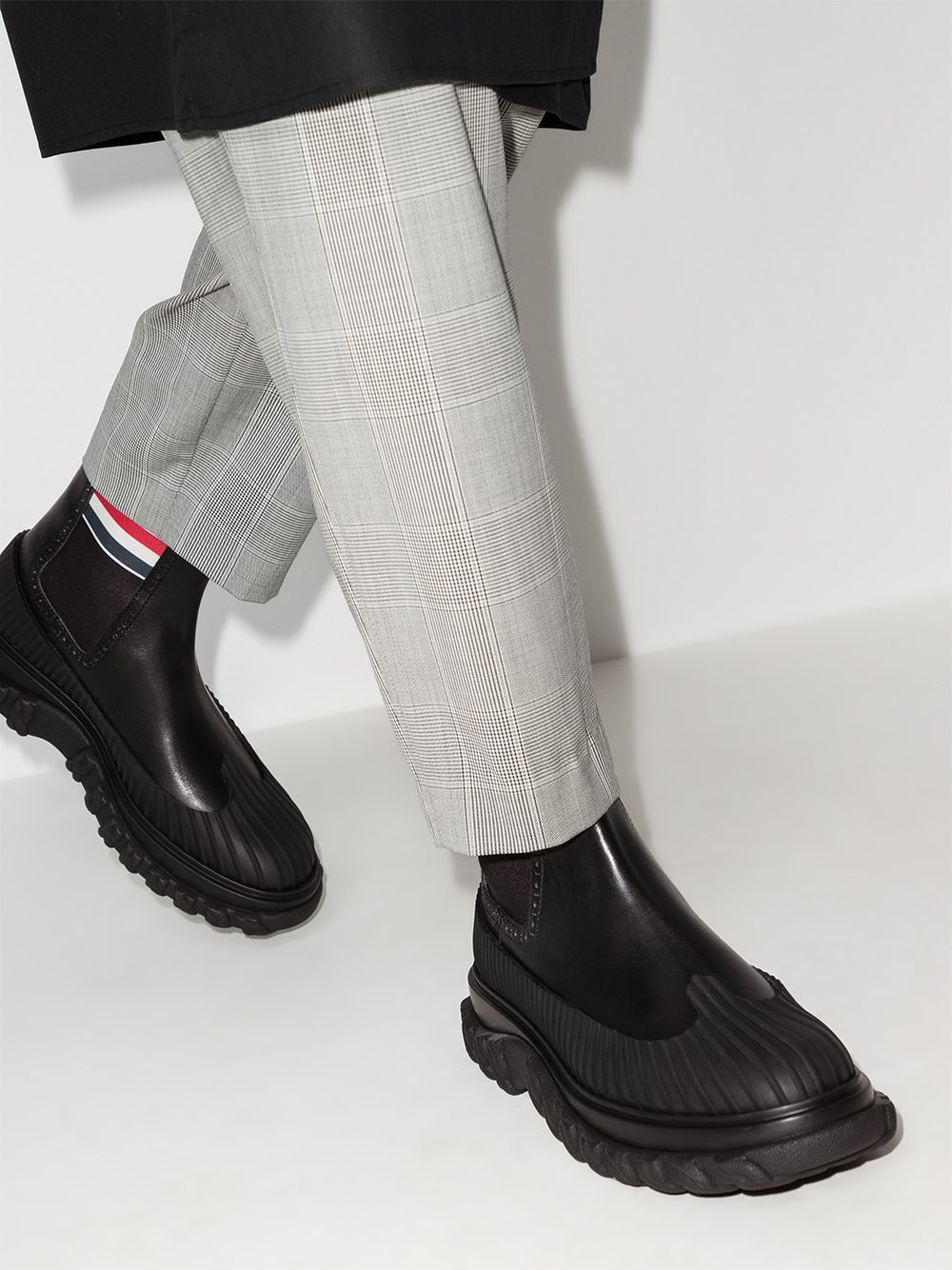 фото Thom browne ботинки челси с полосками rwb