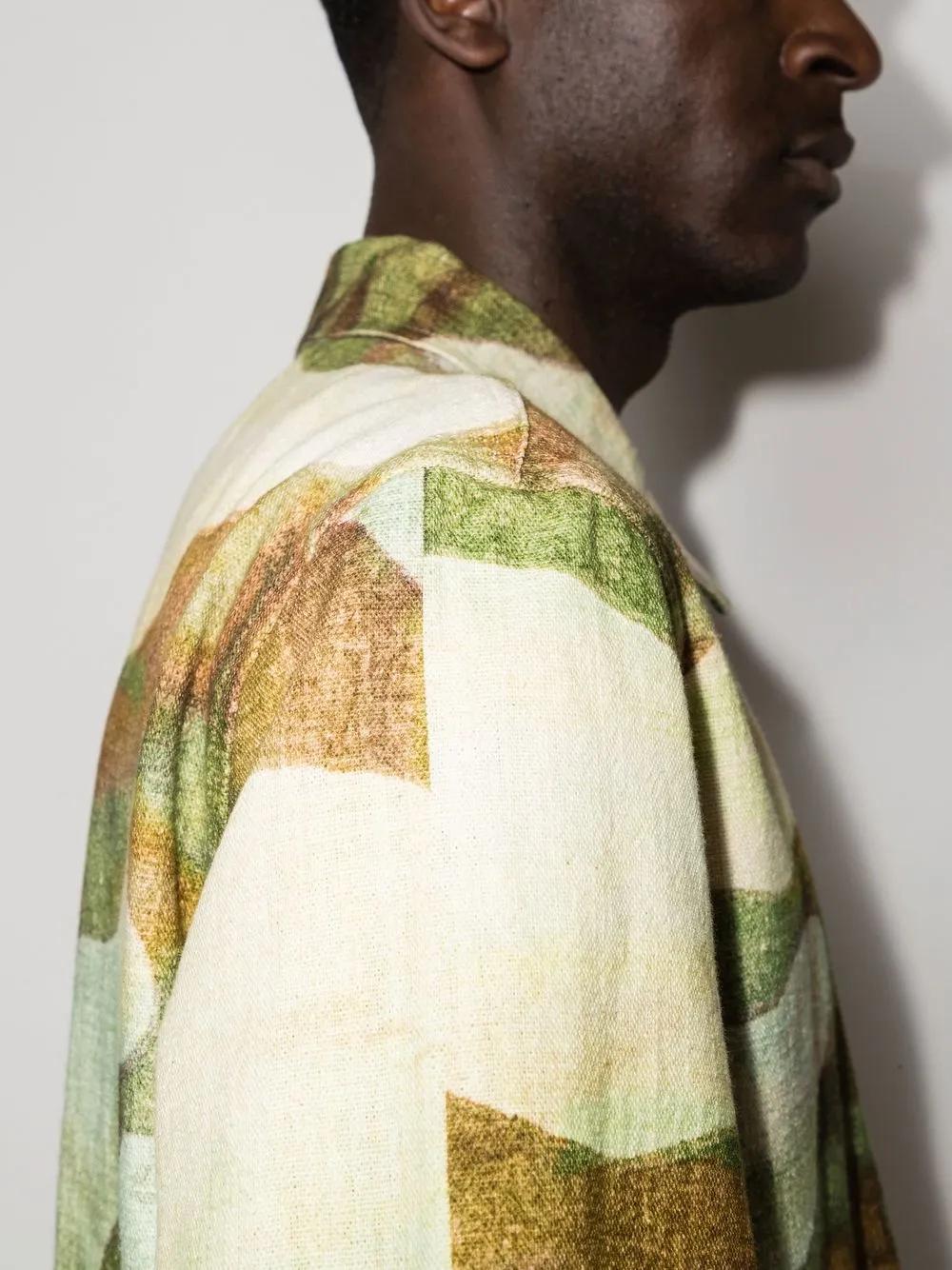 OUR LEGACY Landscape Camo-print shirt Men