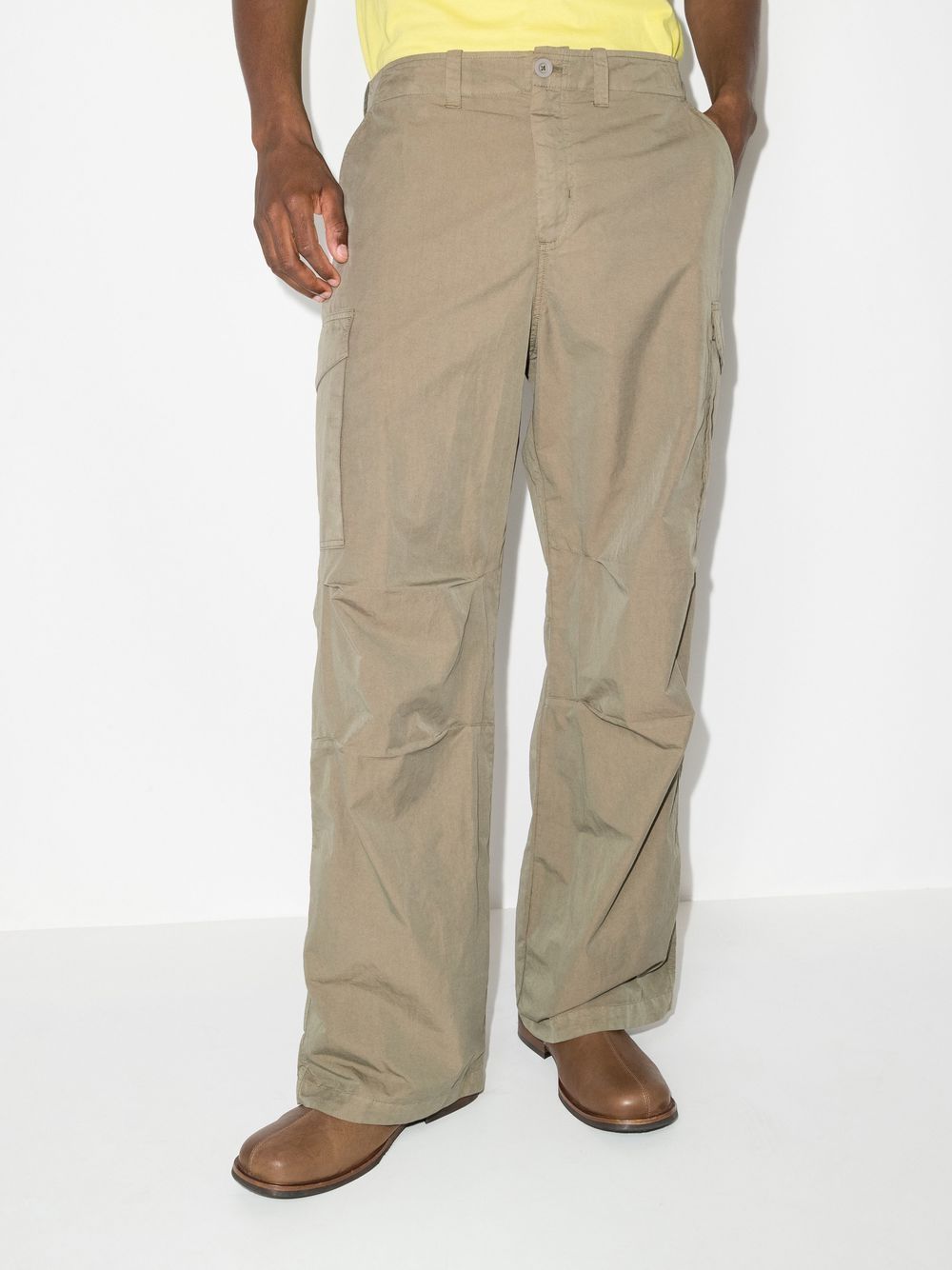 mens wide leg combat trousers