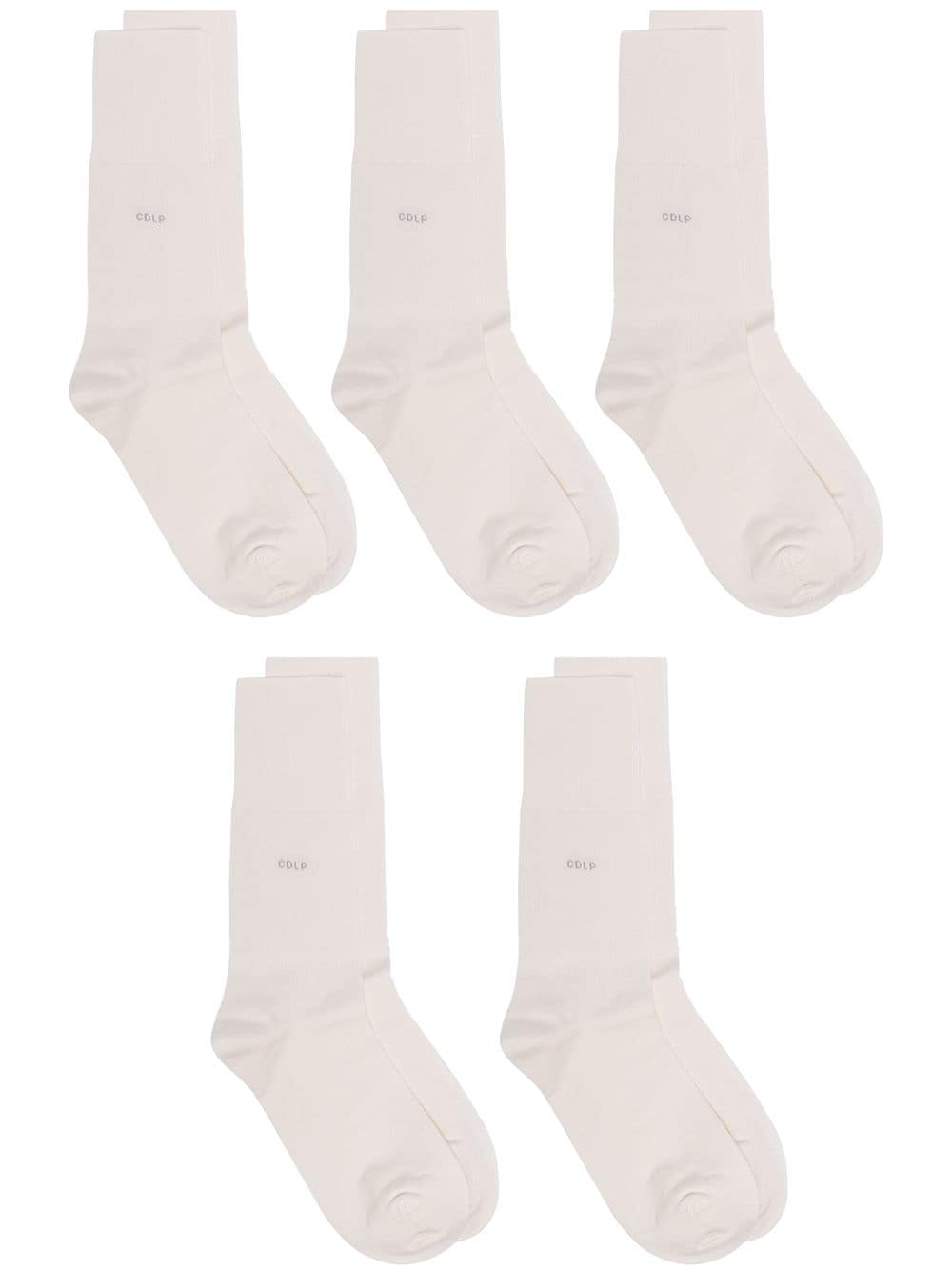 фото Cdlp комплект из пяти пар носков с логотипом