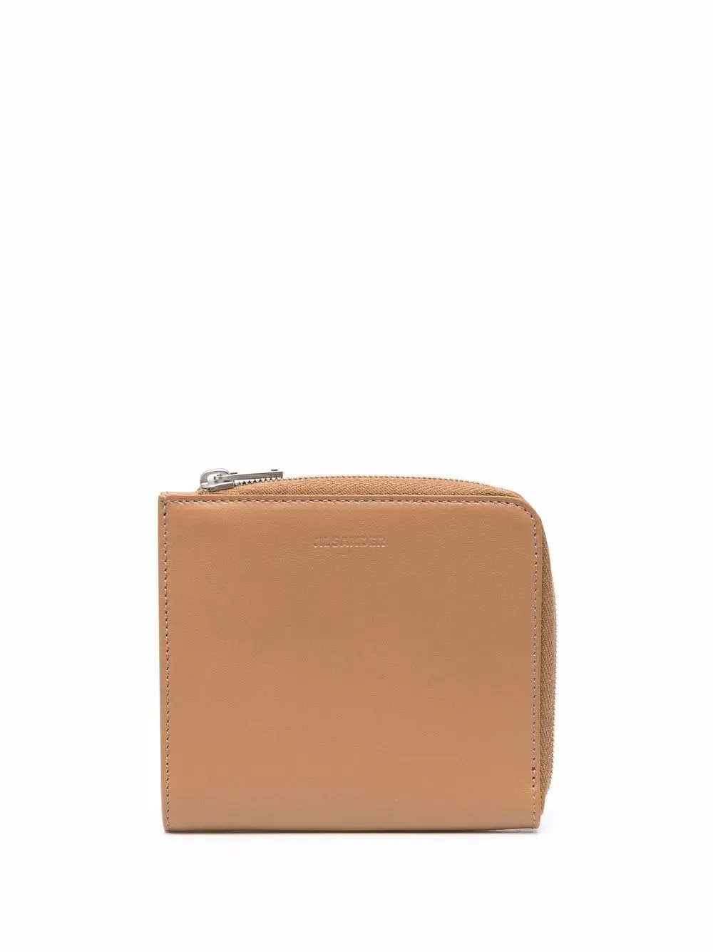 

Jil Sander embossed-logo coin purse - Brown