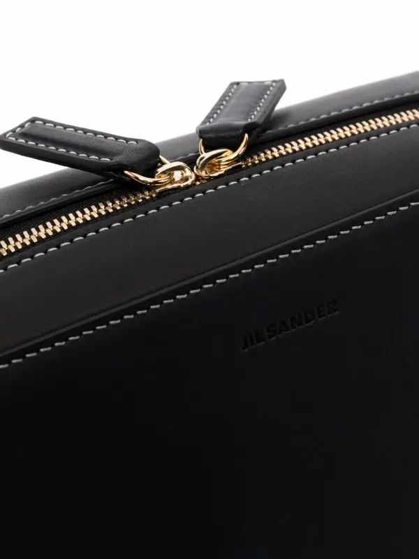 Jil Sander Small Tradition Crossbody Bag | Black | FARFETCH