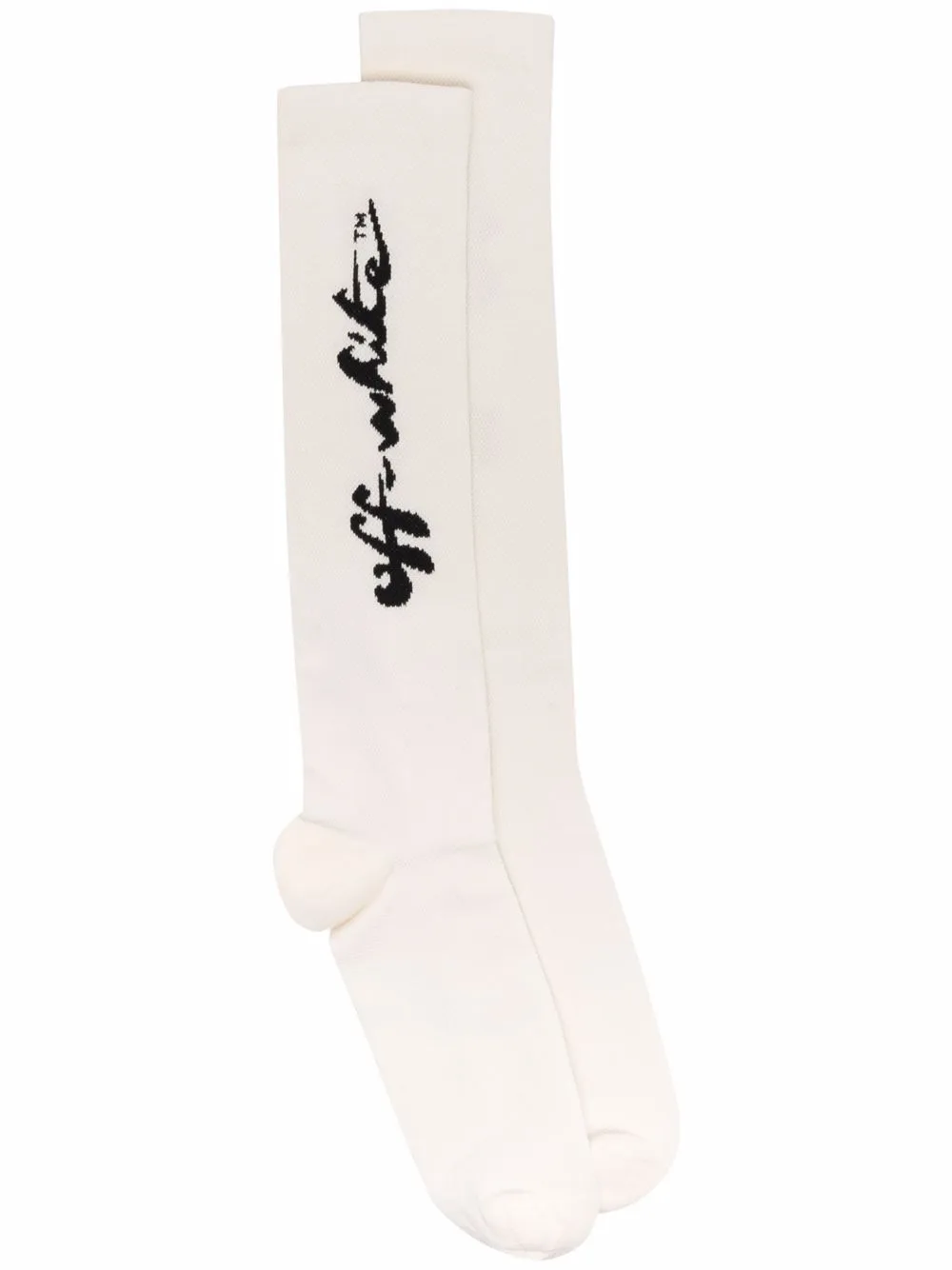 

Off-White scrip logo long socks