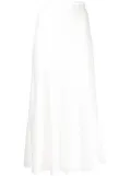 Galvan flared slip skirt - White