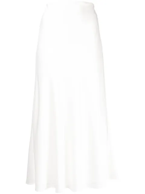 Galvan flared slip skirt