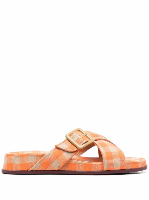 Camper Atonik gingham-check sandals