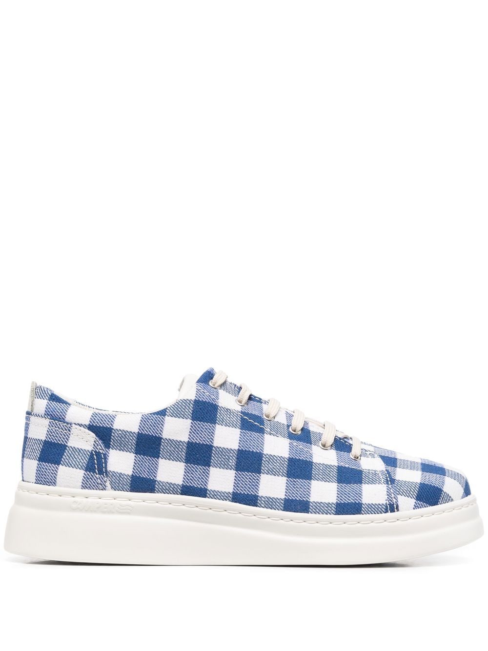 Shop Camper Gingham-check Print Sneakers In Blue