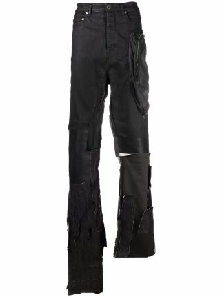 Rick Owens DRKSHDW Deconstructed straight-leg Jeans - Farfetch