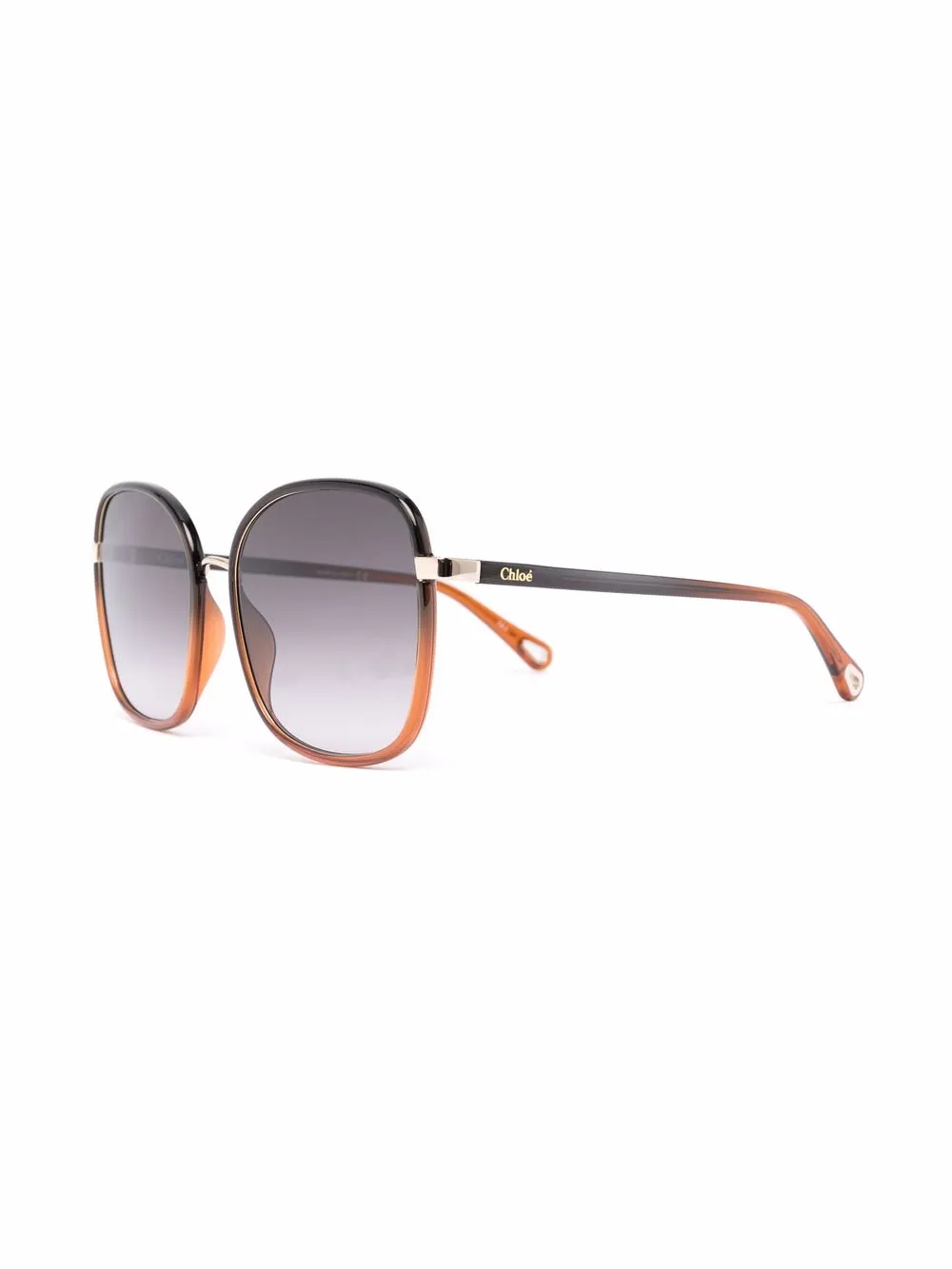  Chloé Eyewear Sonnenbrille Mit Oversized Gestell   Schwarz 