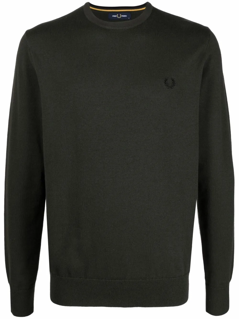 

Fred Perry embroidered-logo crew neck jumper - Green