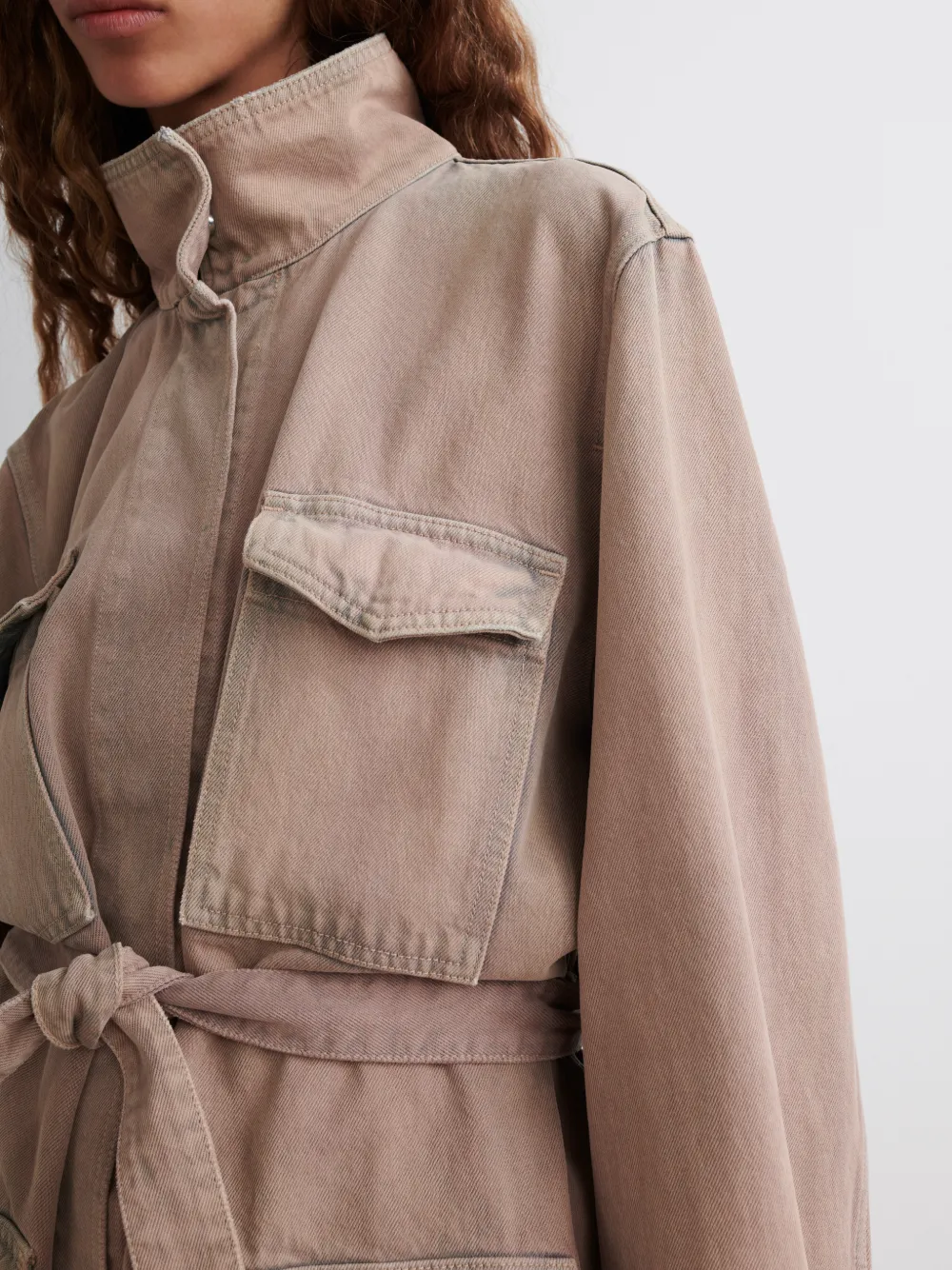 DYED DENIM CARGO FIELD JACKET OffWhite™ Official Site