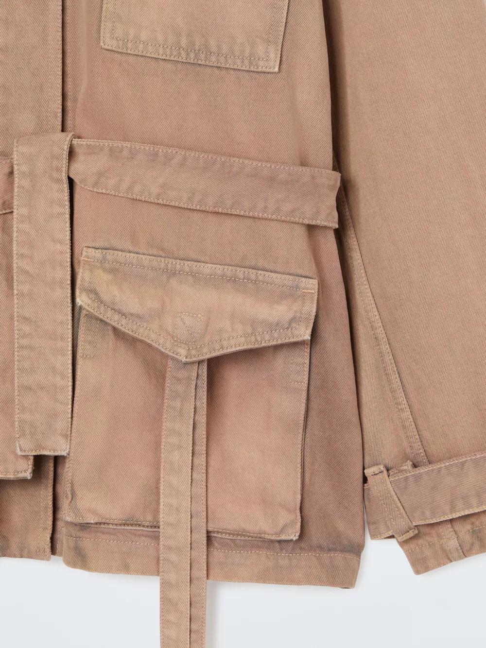 DYED DENIM CARGO FIELD JACKET OffWhite™ Official Site