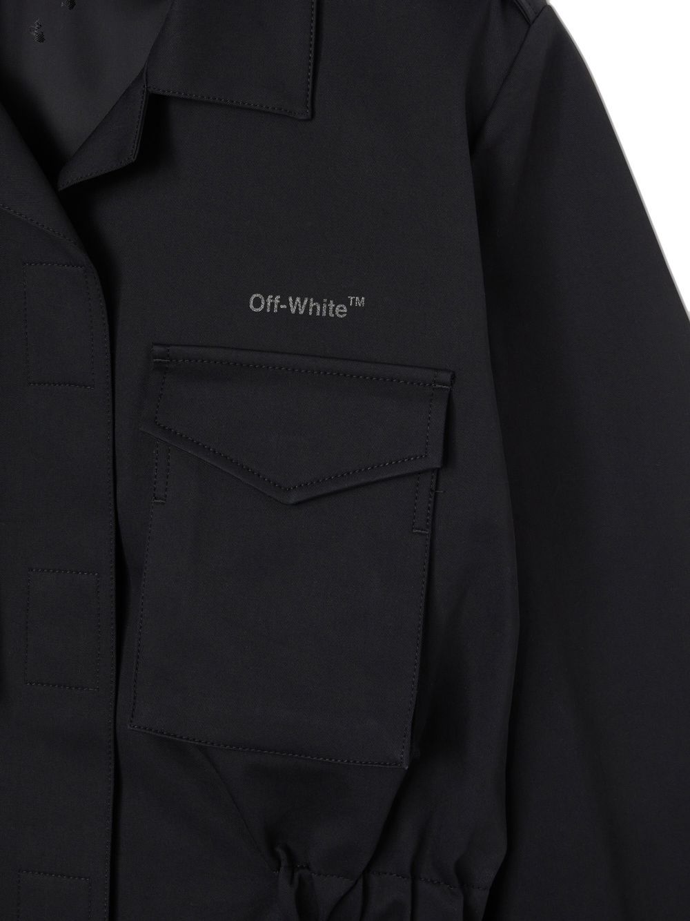 Off-White Jack met capuchon - Zwart