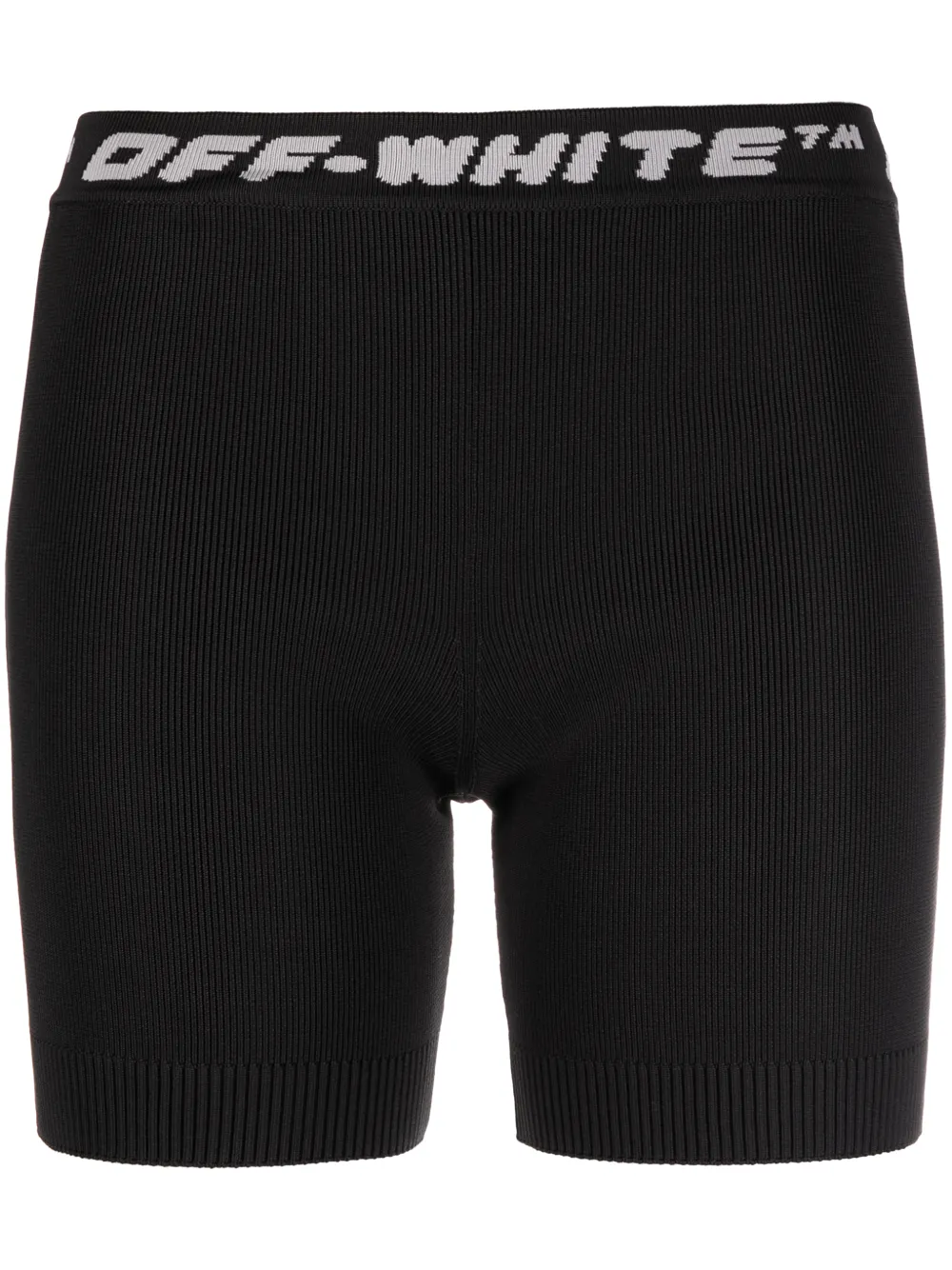 Off-white Womens Black Polyester Shorts In Black