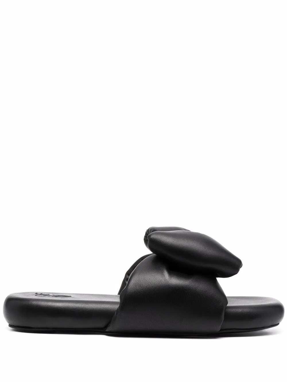 Off-White extra padded bow slides – Black