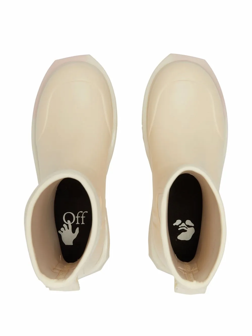 logo-print rain boots