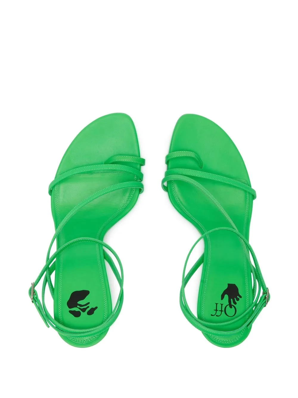 Off-White Allen sandalen met bandjes Groen