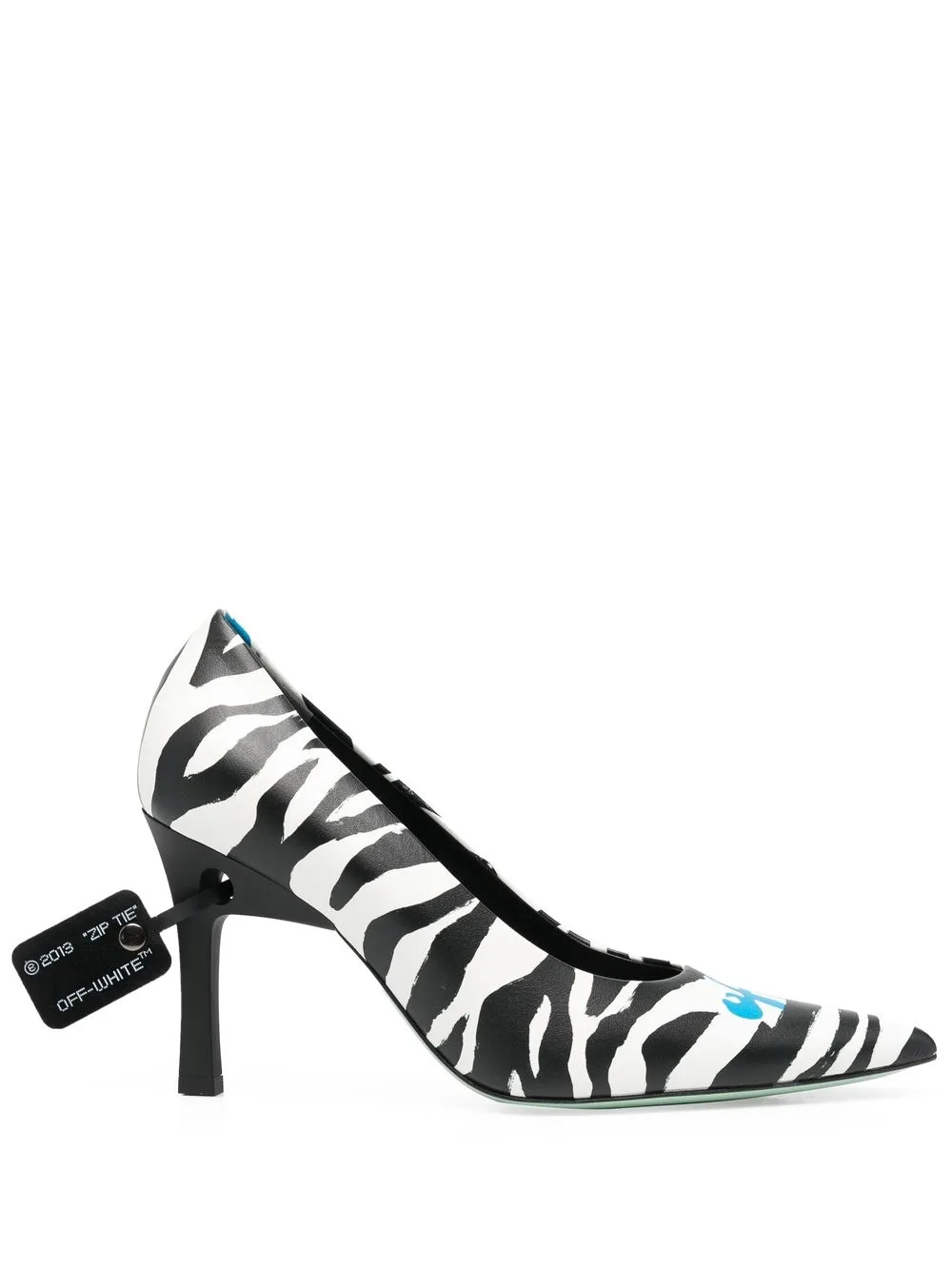 

Off-White Meteor Heel zebra print 95mm pumps