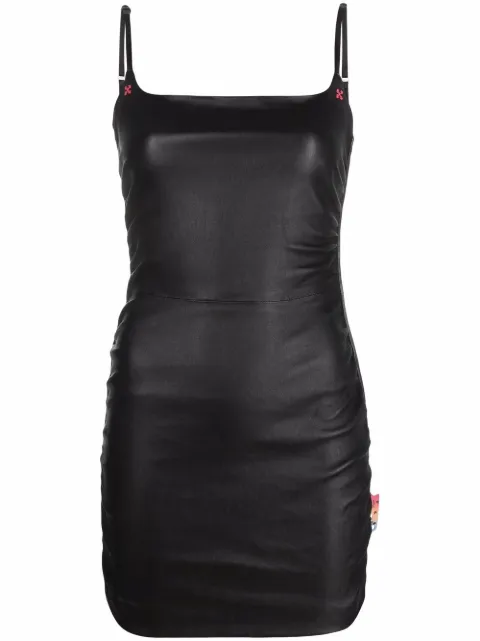 Off-White robe stretch à détail zippé latéral