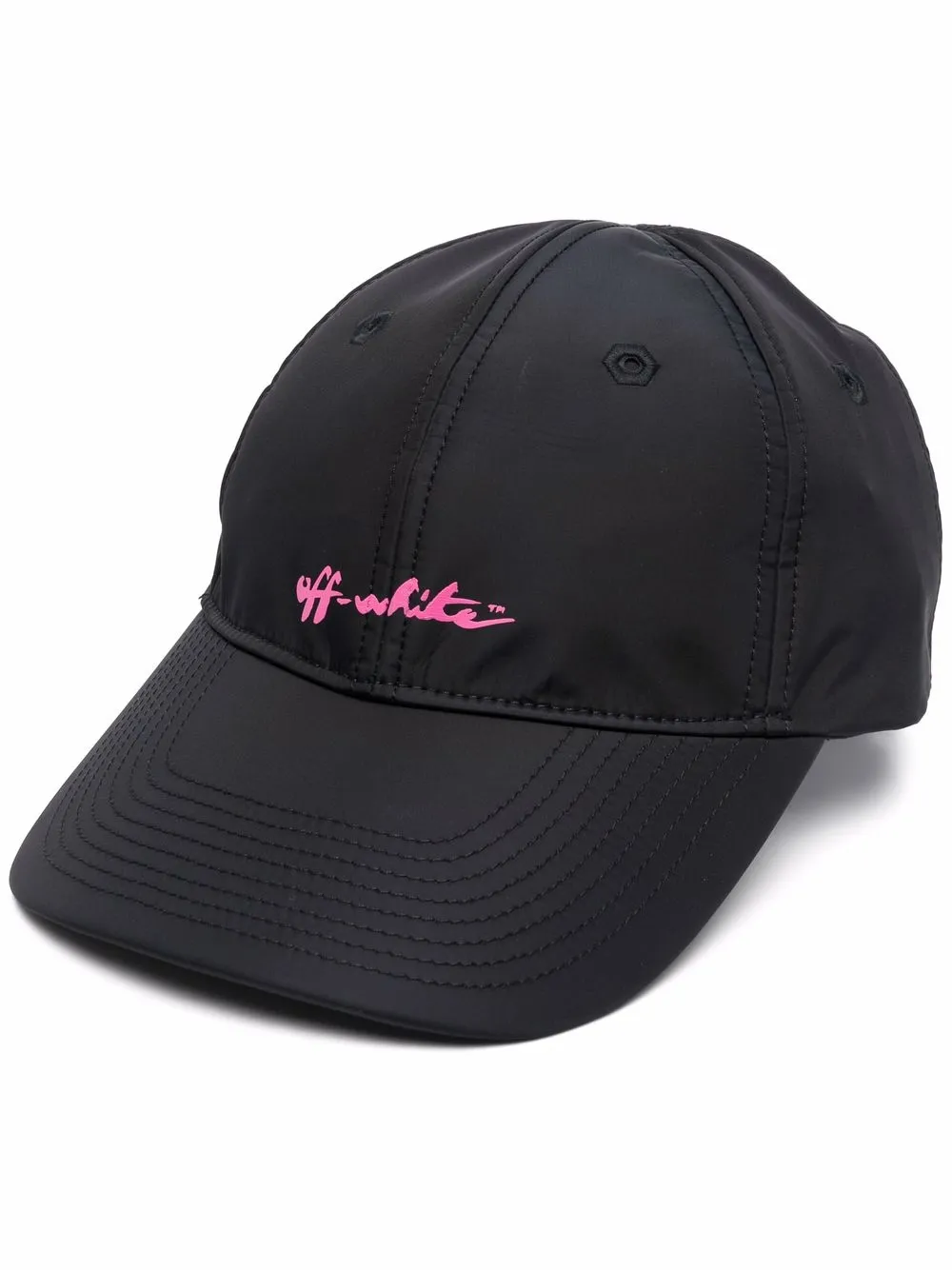 

Off-White gorra con logo bordado - Negro