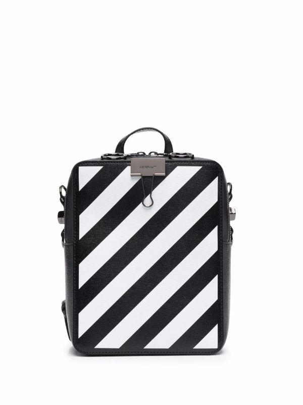 off white backpack leather