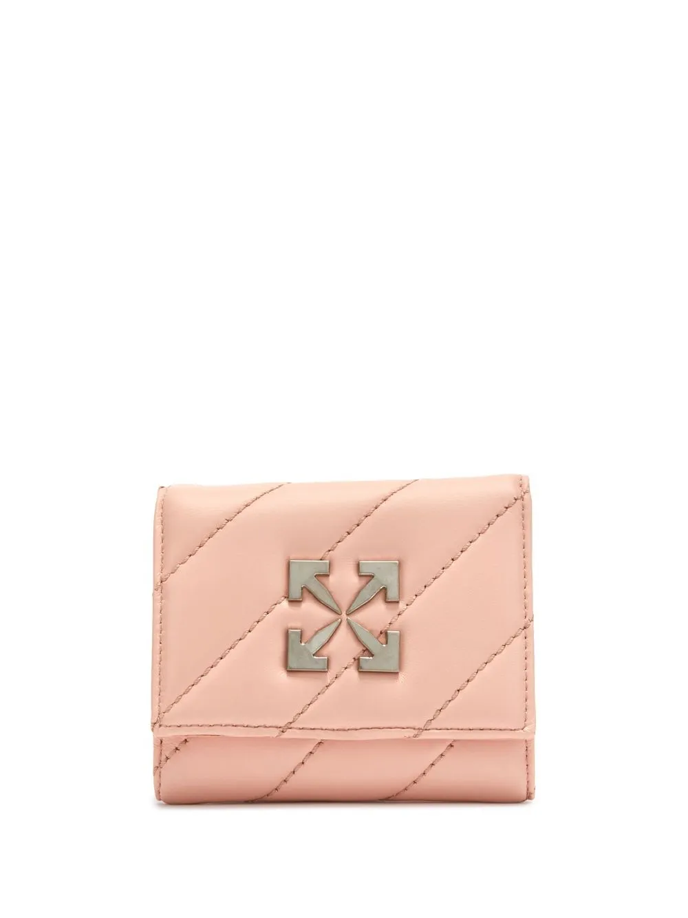 

Off-White cartera con placa Arrows - Rosado