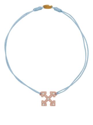 Off-White Arrows crystal-embellished Pearl Necklace - Farfetch