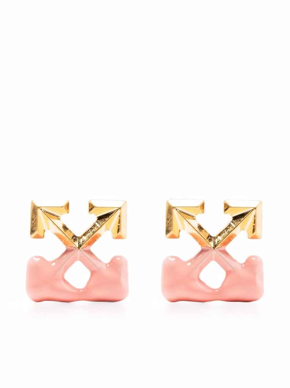 

Off-White aretes con motivo Arrows - Dorado