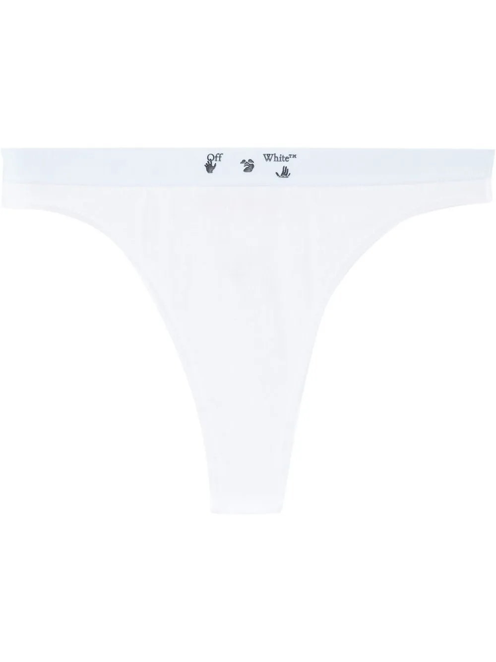 Off-white Two-pack Logo-print Thongs In White