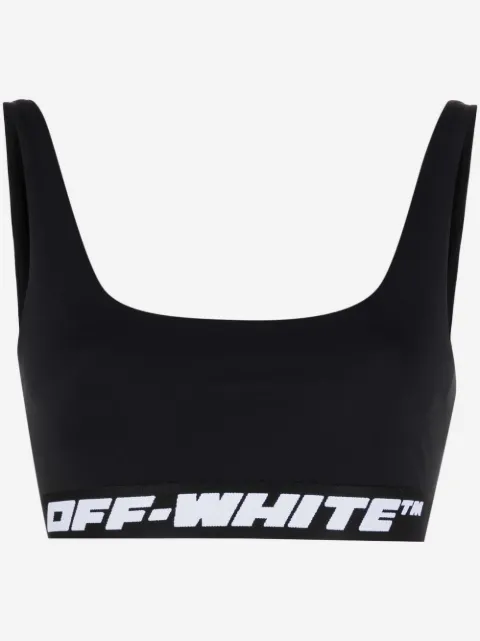 Off-White bra deportivo con franja del logo