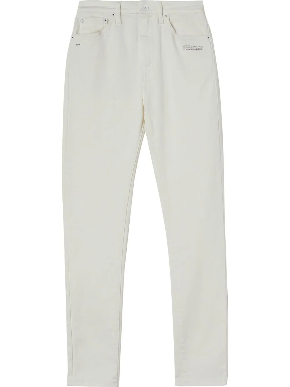 Off-white Corporate Slim-fit Trousers In White