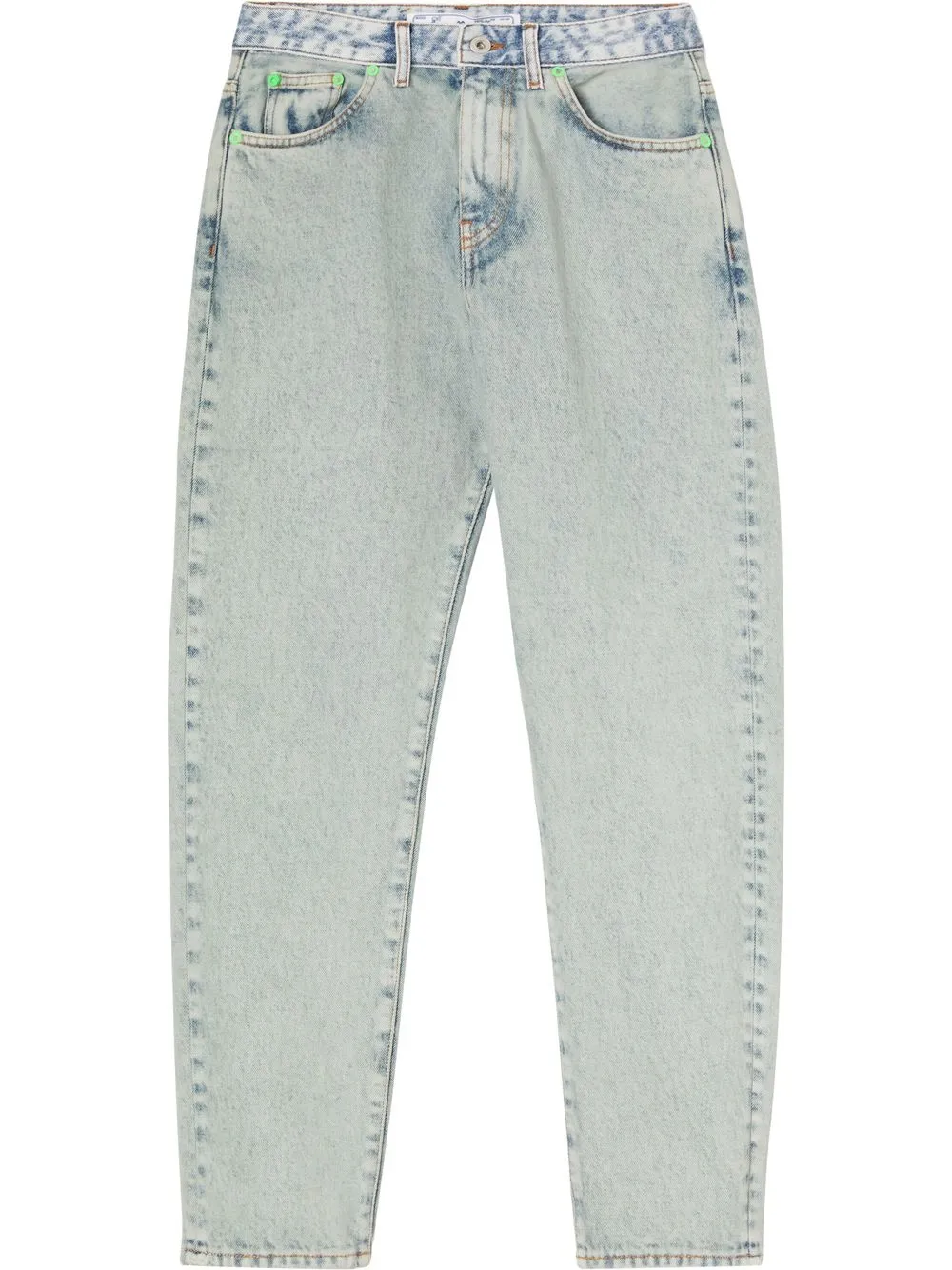 

Off-White jeans rectos con tiro alto - Azul