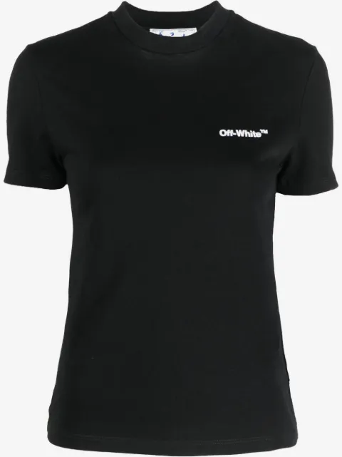 Off-White Camiseta Helvetica com estampa de logo