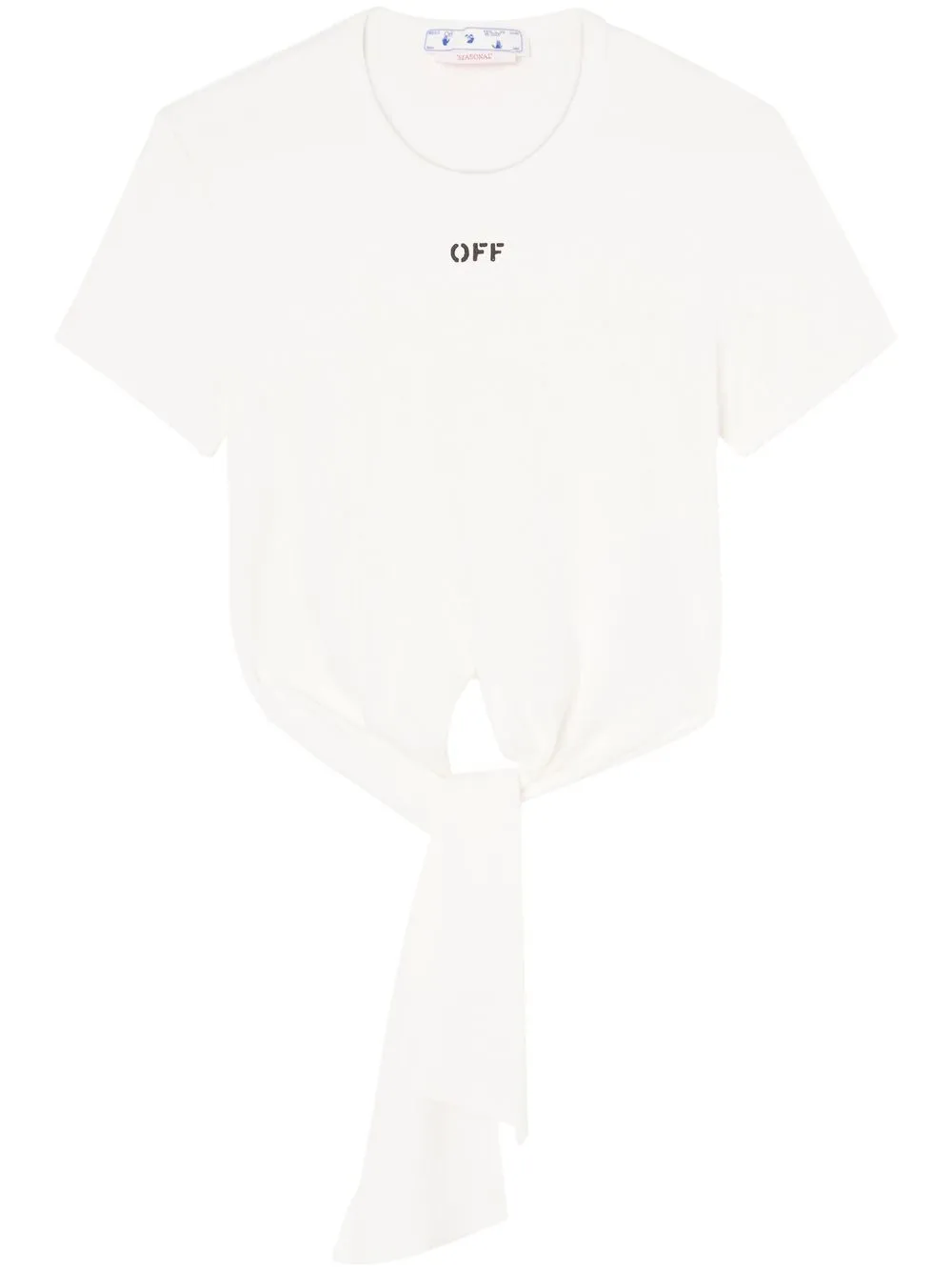 

Off-White top corto Off-Stamp - Blanco