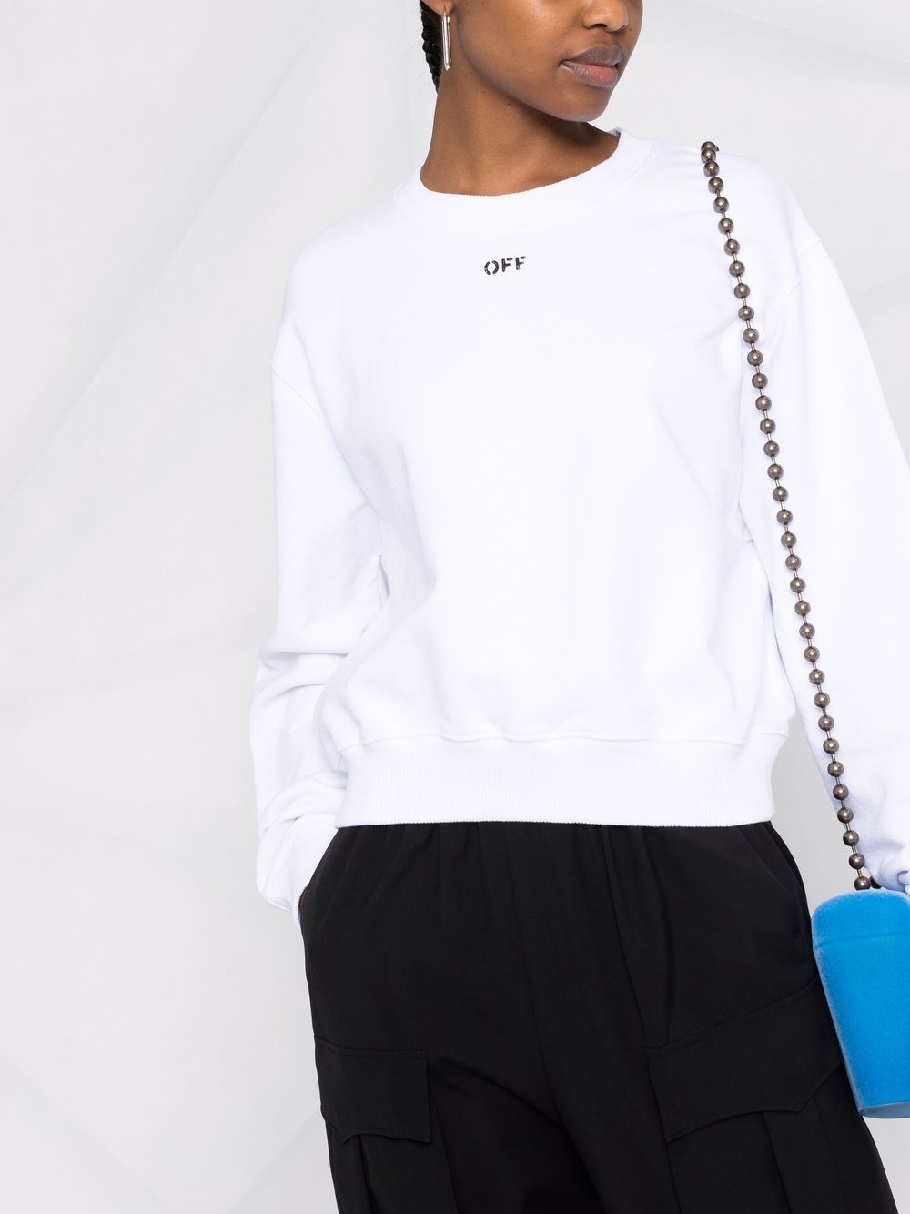 Off-White Off-stamp cropped sweatshirt Women