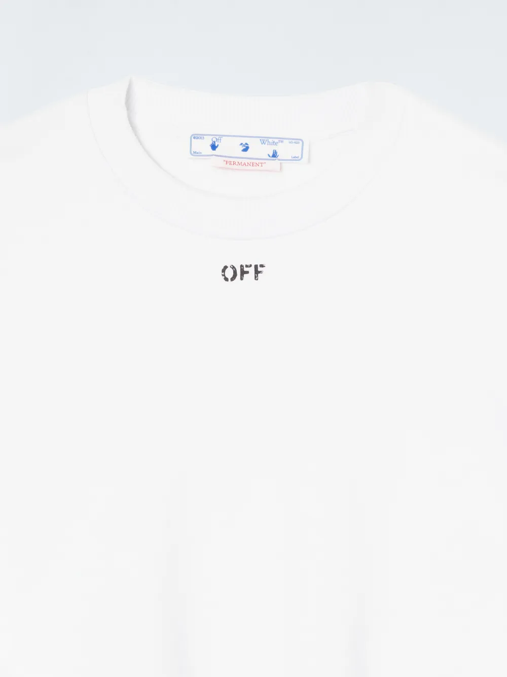OFF STAMP CROPPED CREWNECK