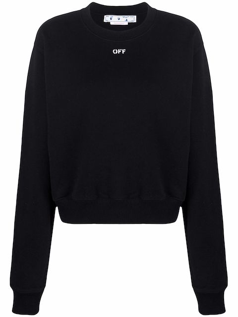 Off-White Off-stamp cropped sweatshirt