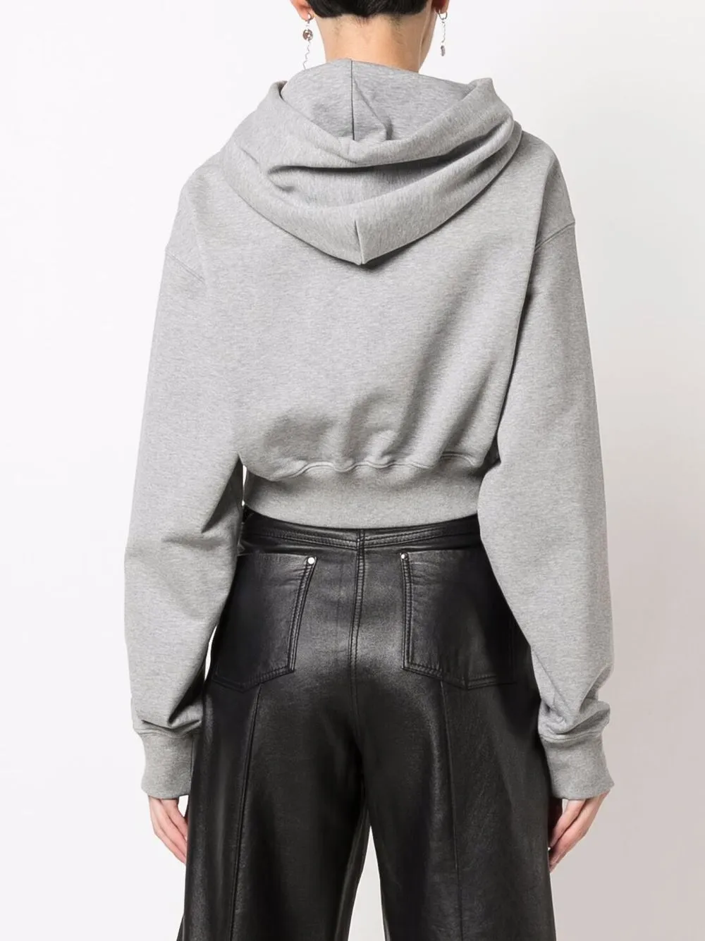 Helvetica cropped Hoodie