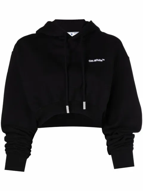 Off-White Helvetica logo-print hoodie