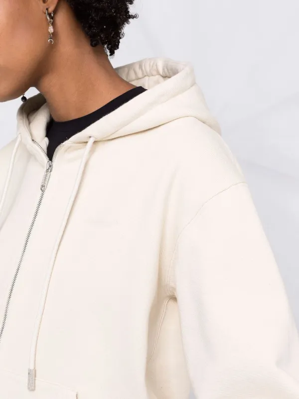 off white diag print zip up