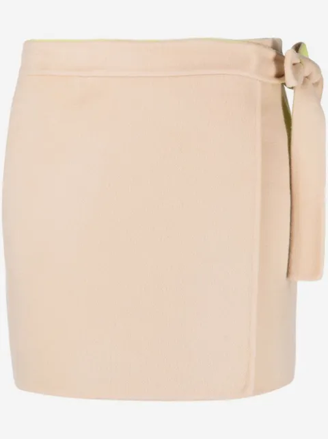 Off-White side tie fastening miniskirt