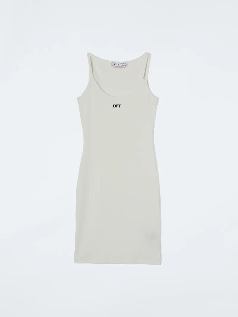 BASIC KLEID MIT OFF-MOTIV
