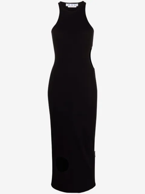 Off-White cut-out midi dress